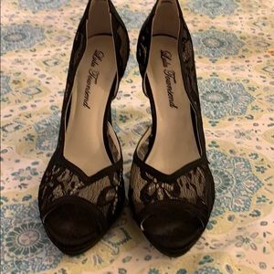 Black Lace Heels